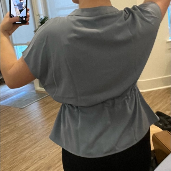 Carolina Blue Peplum Top - Picture 4 of 9